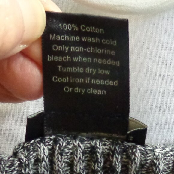 Ann Taylor Factory Size Small Heathered Black/Gray Sweater - Picture 3 of 8